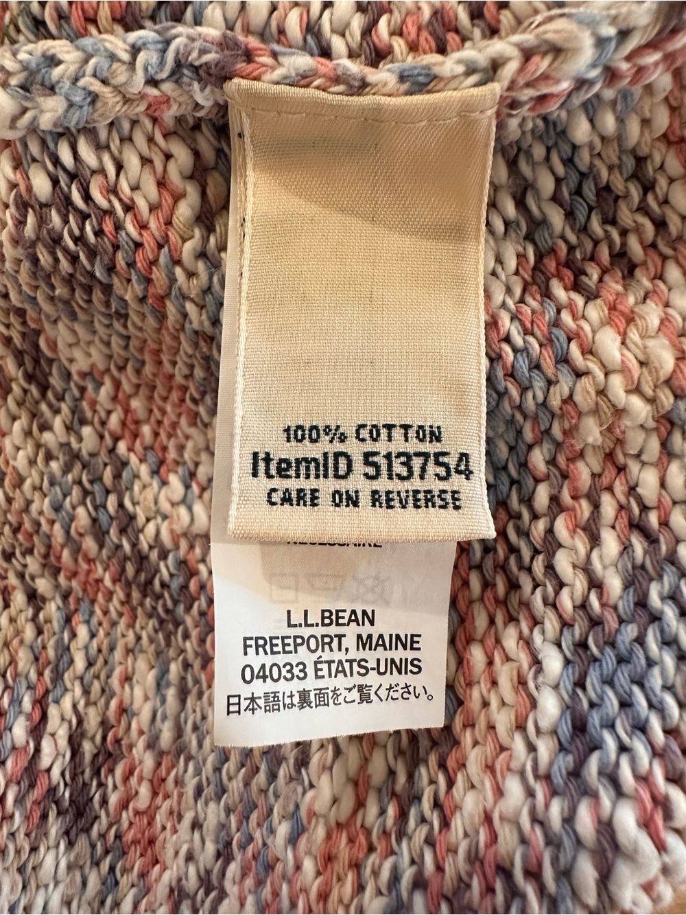 L.L.Bean Marled Cotton Turtleneck Sweater Size Small - Picture 9 of 10